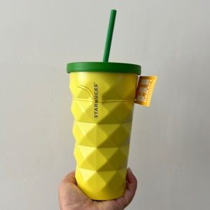 Starbucks Hawaii Pineapple Tumbler Cold Metal Cup 16oz
